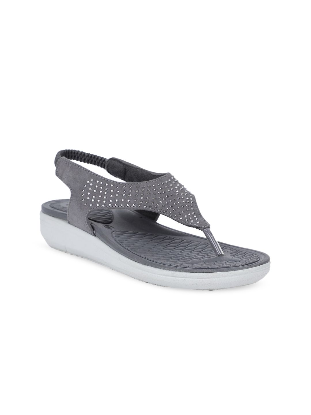 bata comfit Bata Women Grey Flats-picture-22