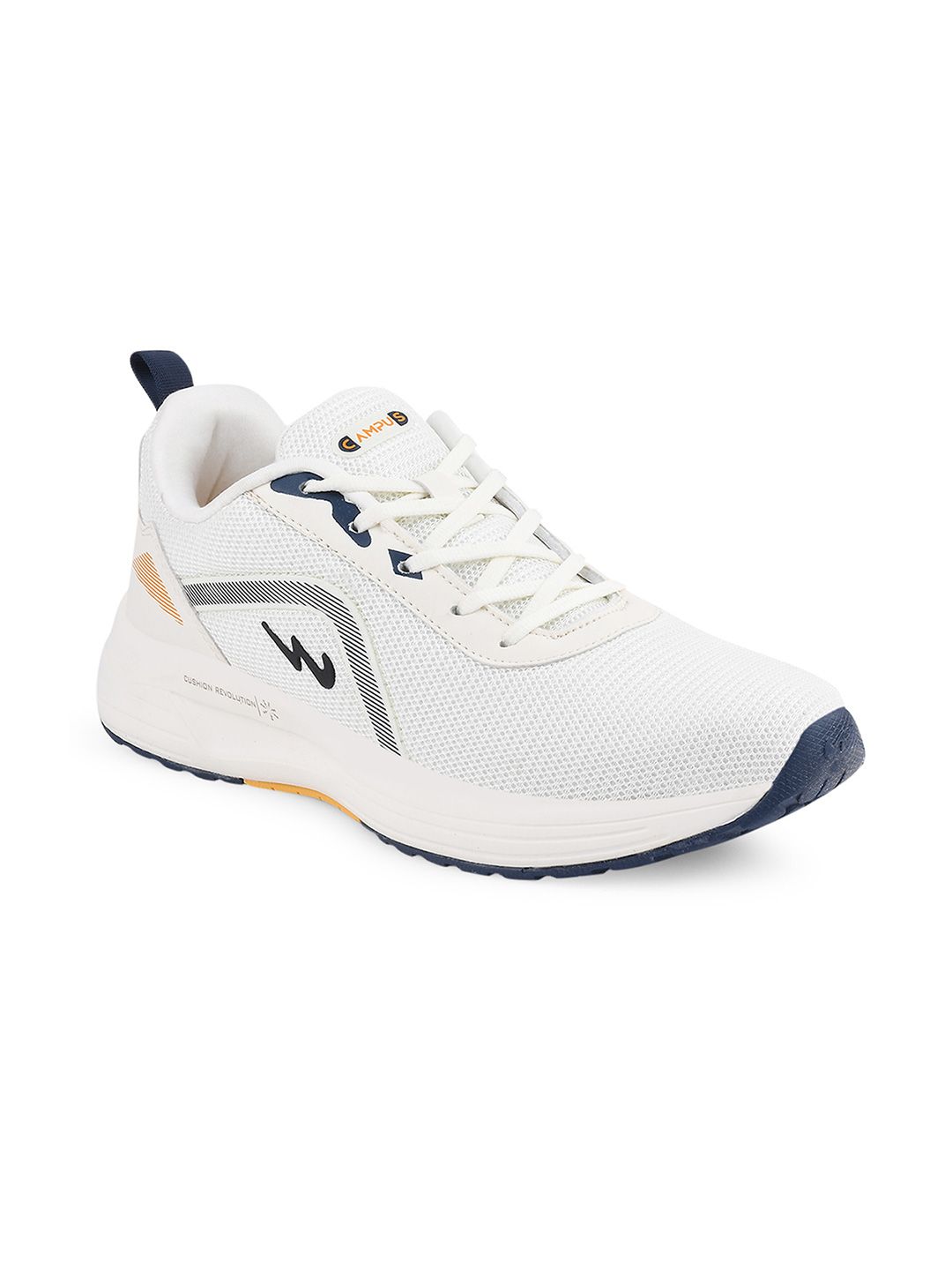 Campus Men White Mesh Running Marking Shoes-image-25