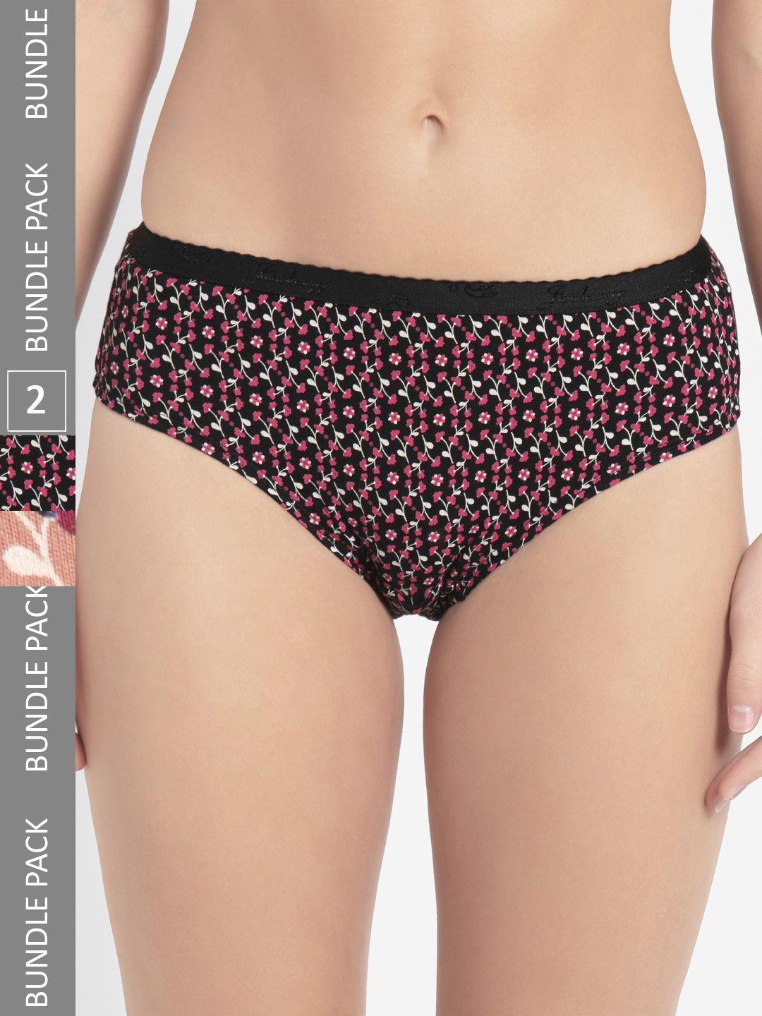 Jockey Women Pack of 3 Assorted Pure Cotton Hipster Briefs -1523P