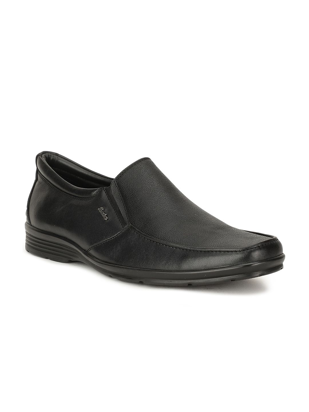 Bata Men Black Solid Formal Slip-Ons Shoe