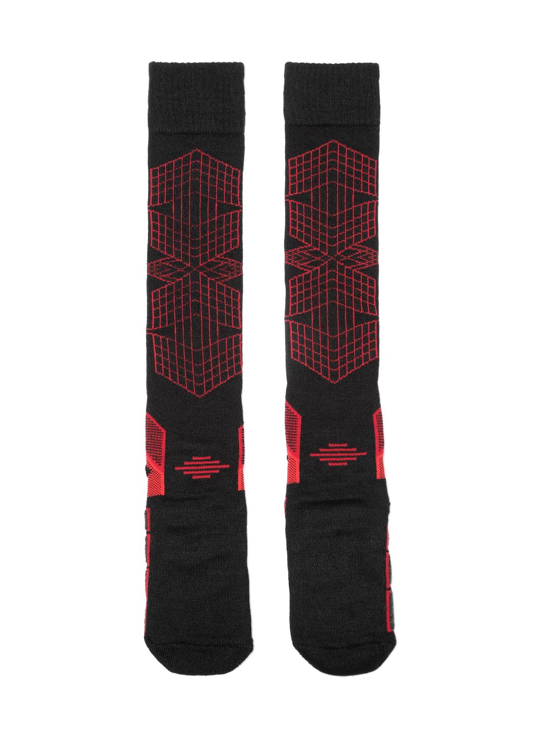 Columbia Unisex Red & Black Patterned Ankle Length Socks-picture-10