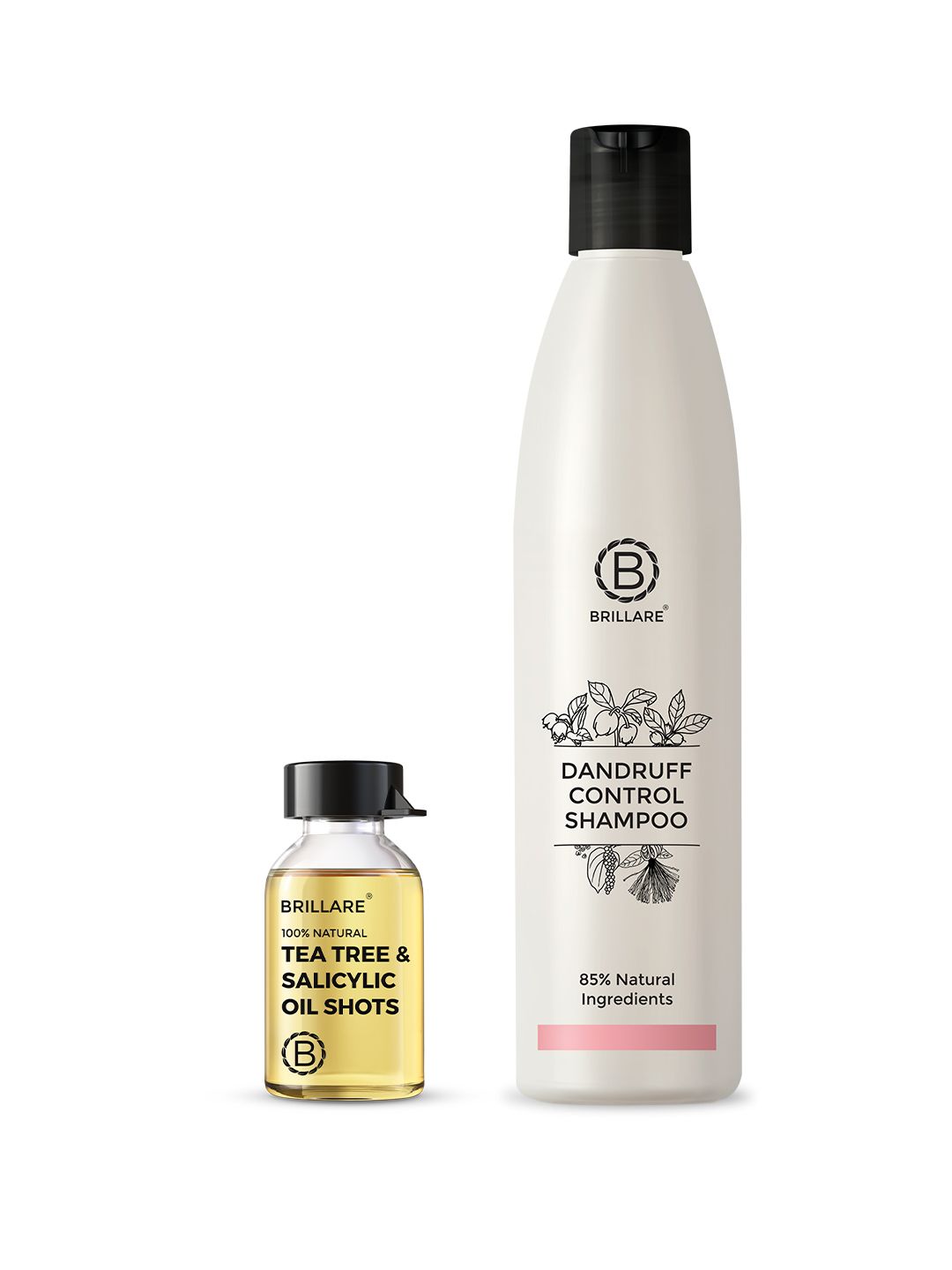 BRILLARE Sustainable Dandruff Control Hair Care Set - Shampoo 300ml + Oil Shots 6ml x 8-image-29
