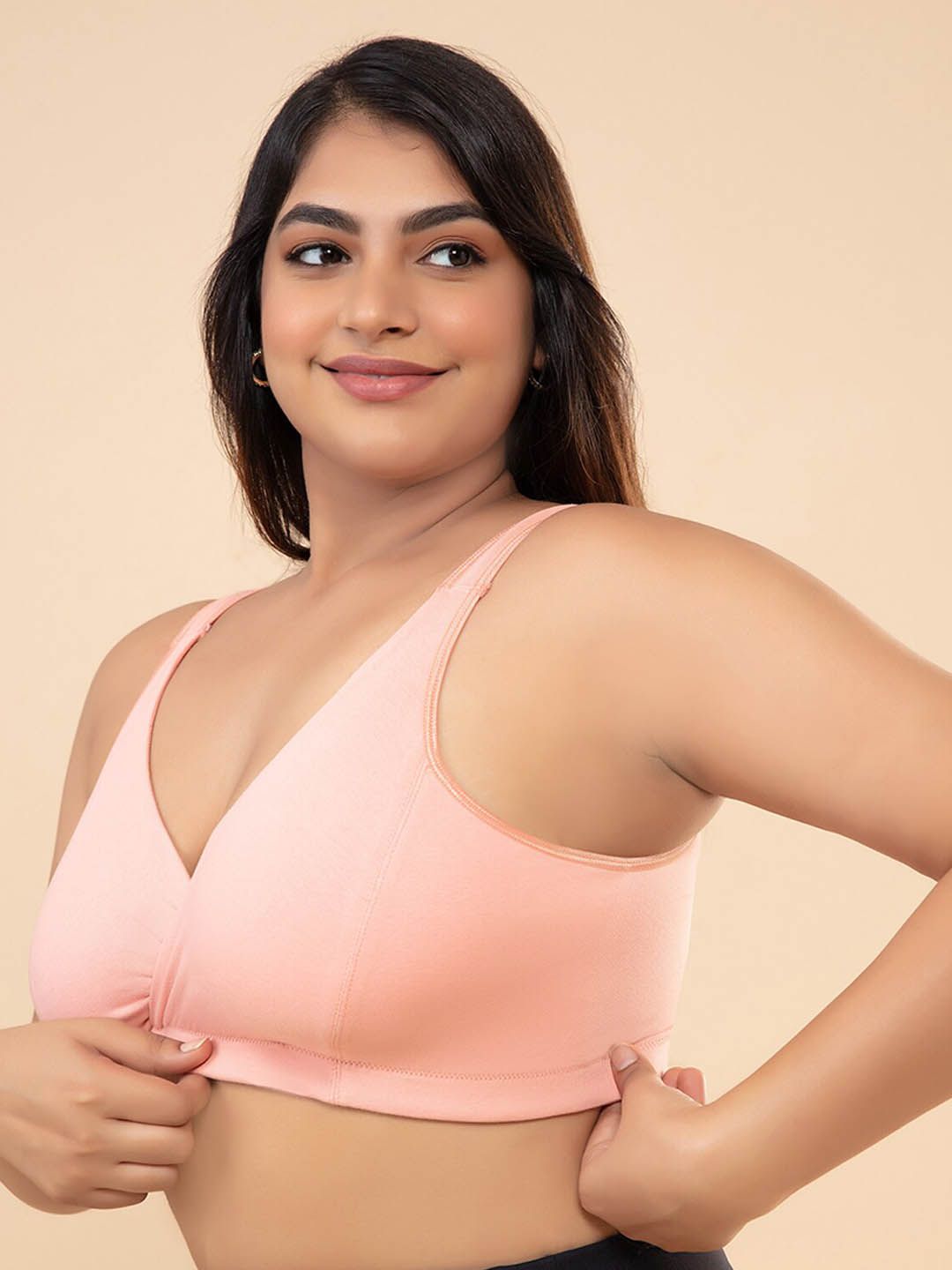 Nykd Women Non Padded Wirefree Slip-on Cotton Maternity Bra