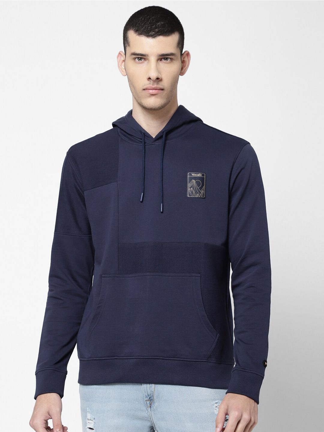 Wrangler Men Blue Hooded Sweatshirt-picture-18