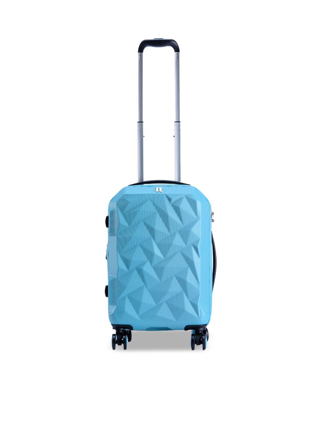IT luggage Blue Textured Hard-Sided Cabin Trolley Bag-image-29