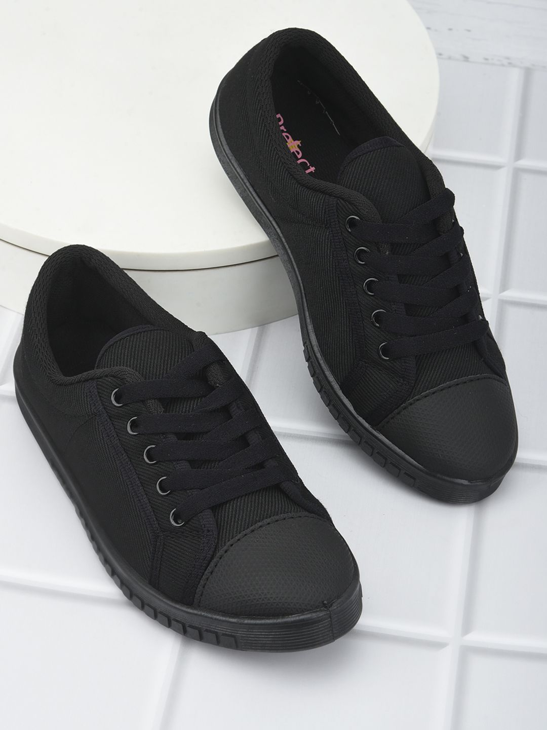 Liberty Boys Black Textured Sneakers-image-10