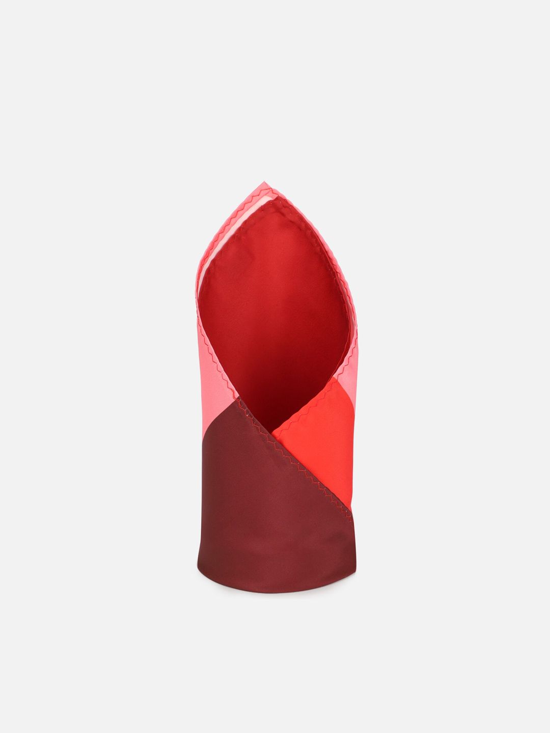 Louis Philippe Men Red & Maroon Colorblocked Pocket Squares-image-36