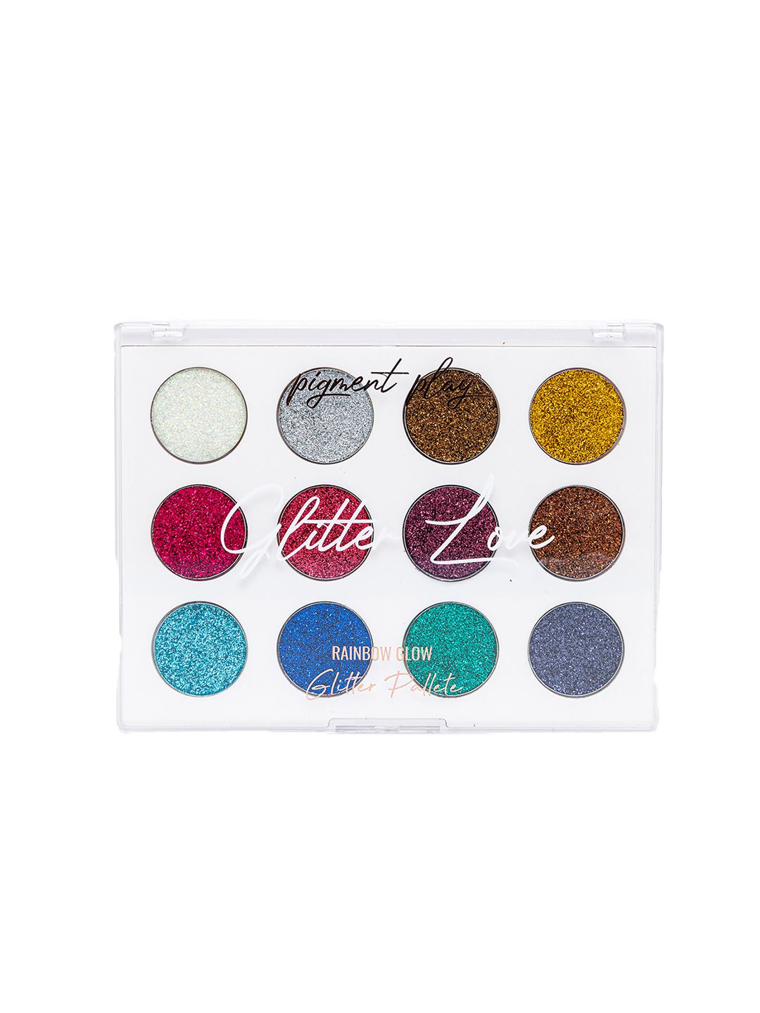 Pigment Play Max Effect Rainbow Glow Glitter Eye Shadow Palette 18 g - Glitter Love-image-37