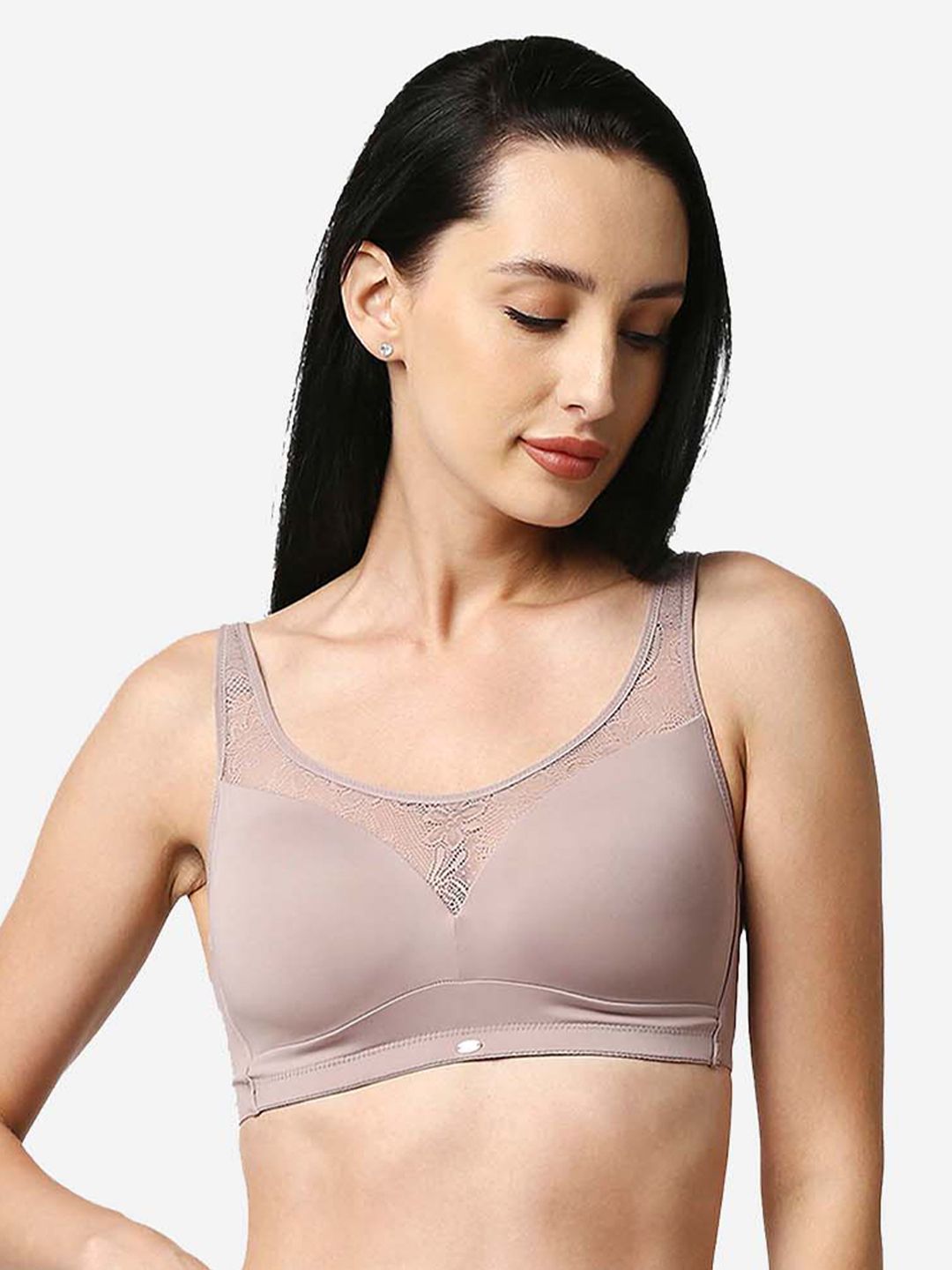 Full Coverage Non Padded Wired Lace Bra- FB-611 – SOIE Woman