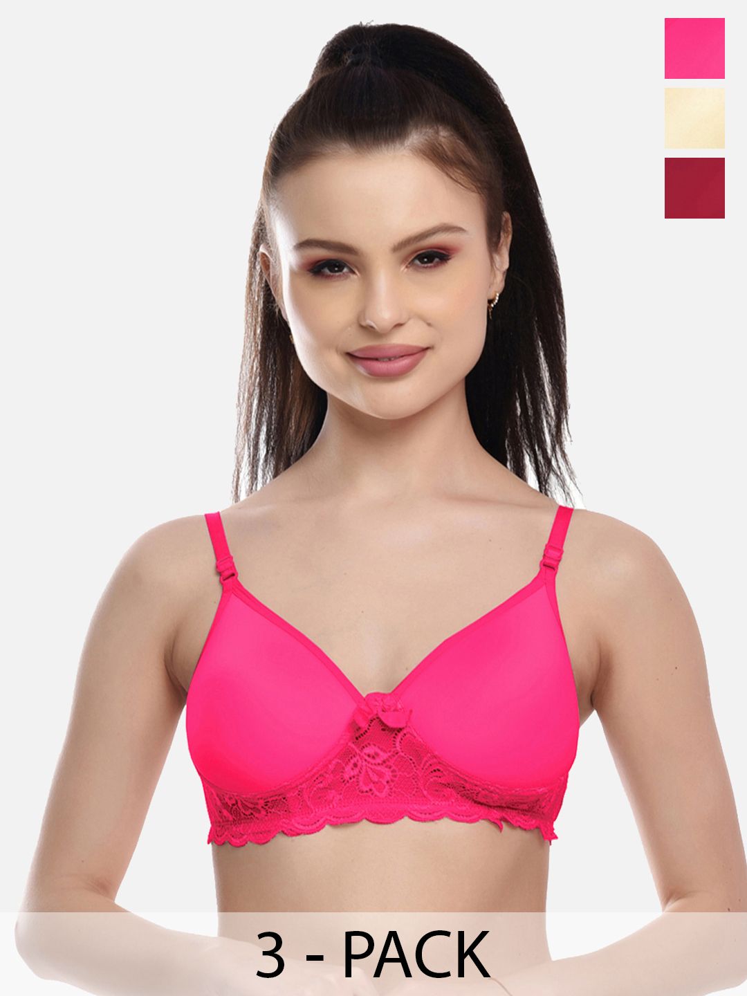FIMS Women Fuchsia Bra-picture-33