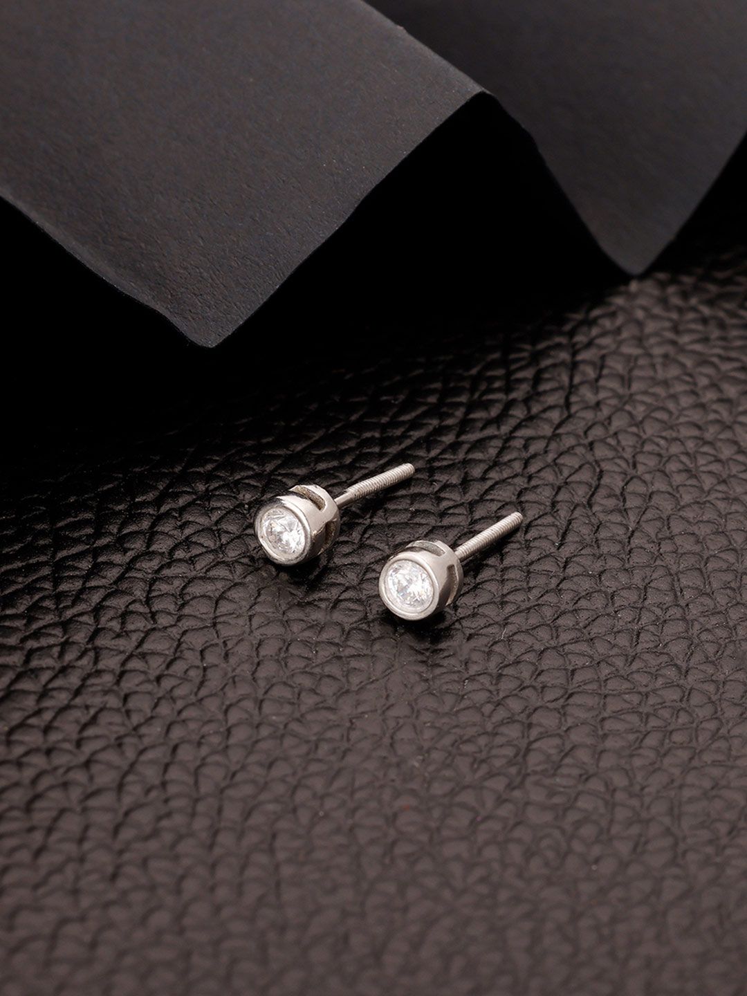 GIVA 925 Silver Zircon Bezel Stud Earrings-picture-51