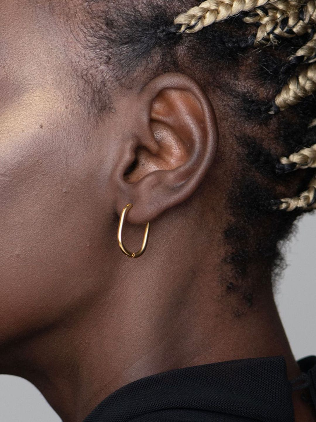 PALMONAS Gold-Toned Spherical Hoop Earrings-picture-43