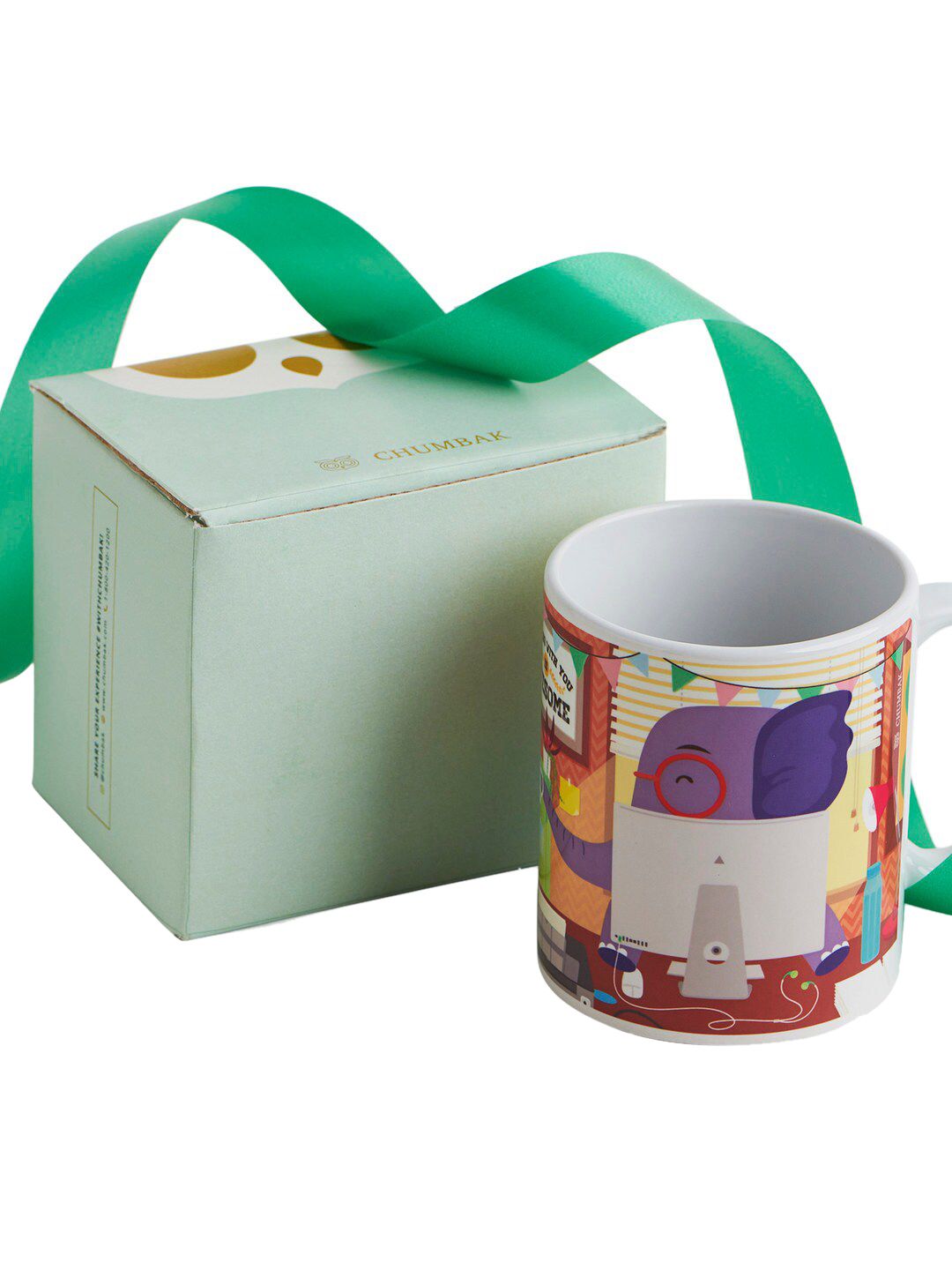 Chumbak Orange Let's Work Together Mug-picture-12
