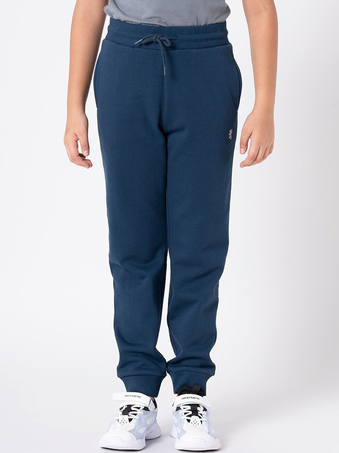 Red Tape Boys Blue Solid Drawstrings Joggers-picture-49