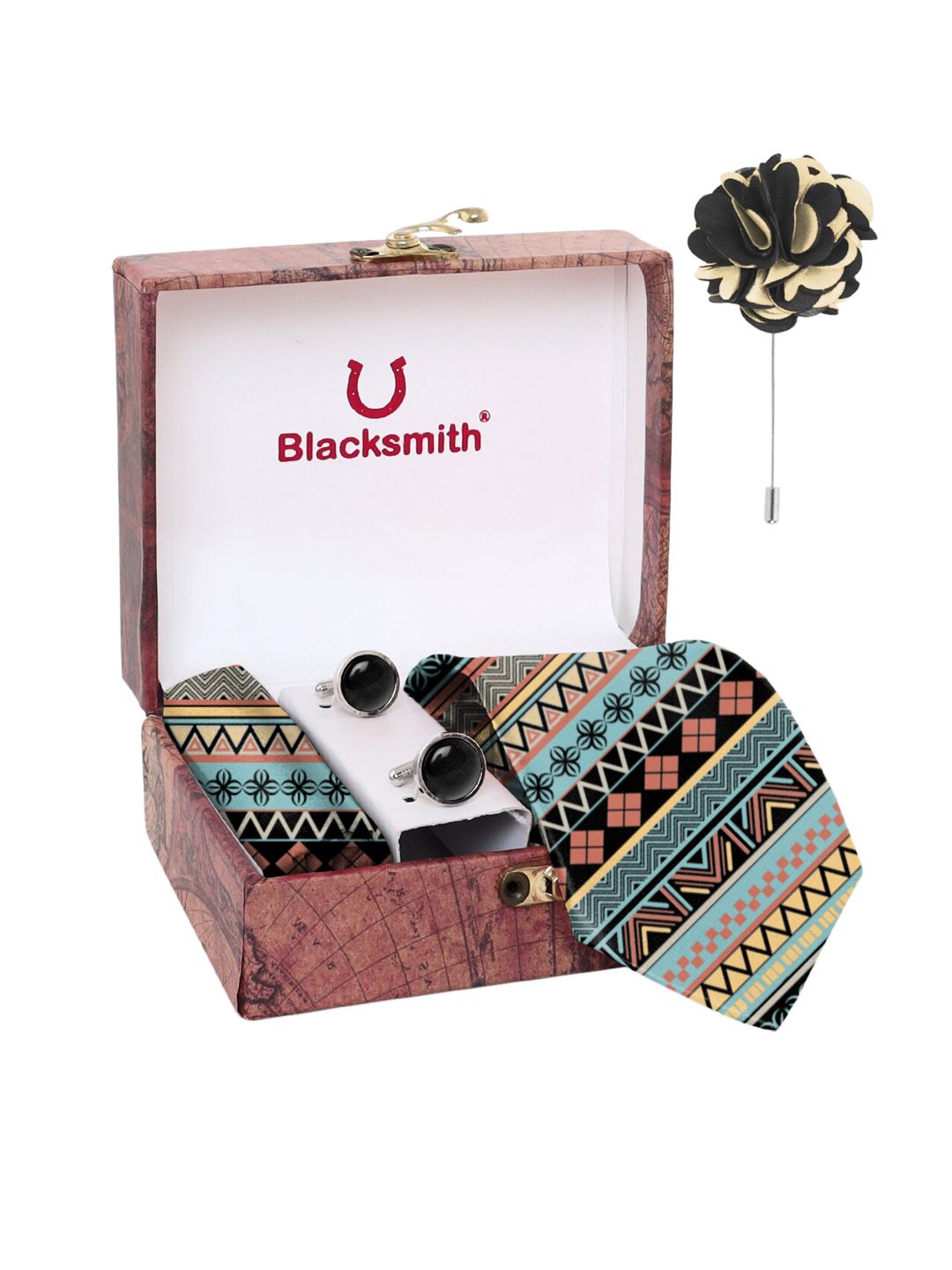 Blacksmith Men Multicoloured Printed Accessory Gift Set-picture-17