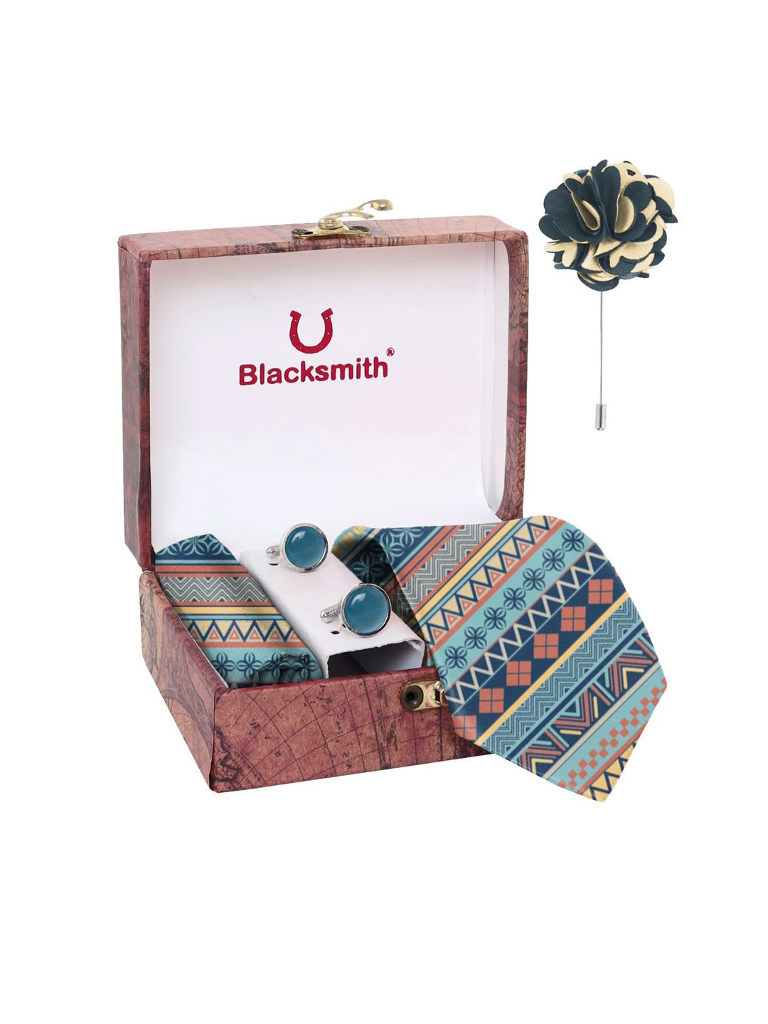 Blacksmith Men Multi Printed 3 Psc Accessory Gift Set-picture-32