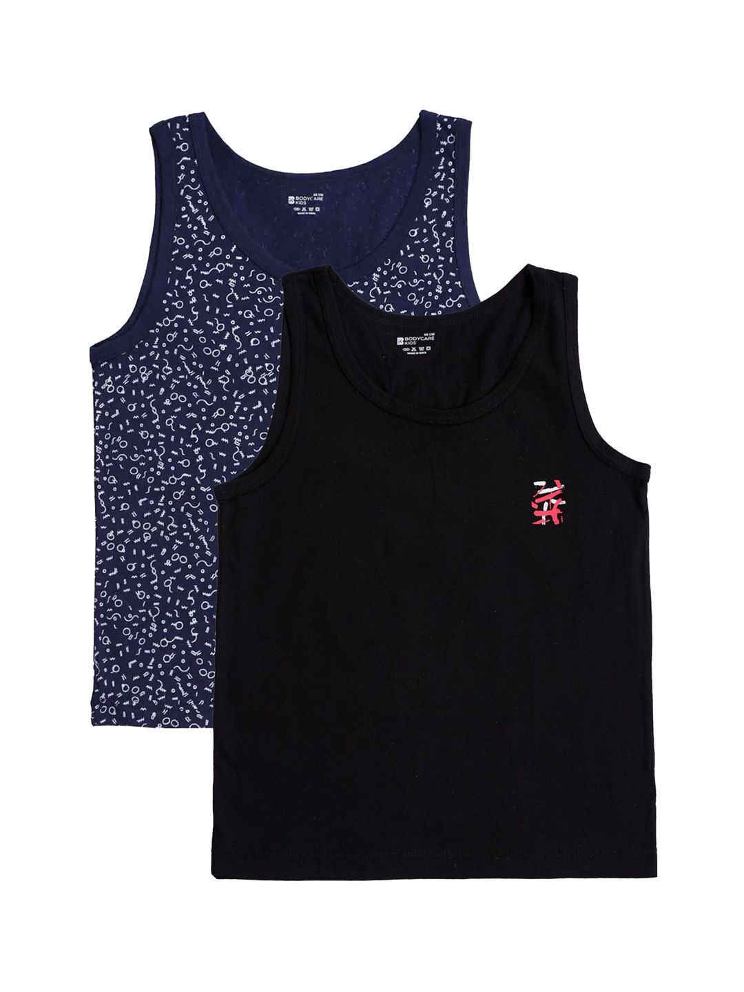 Bodycare Pack Of 2 Kids Boys Cotton Assorted Innerwear Vests-image-44