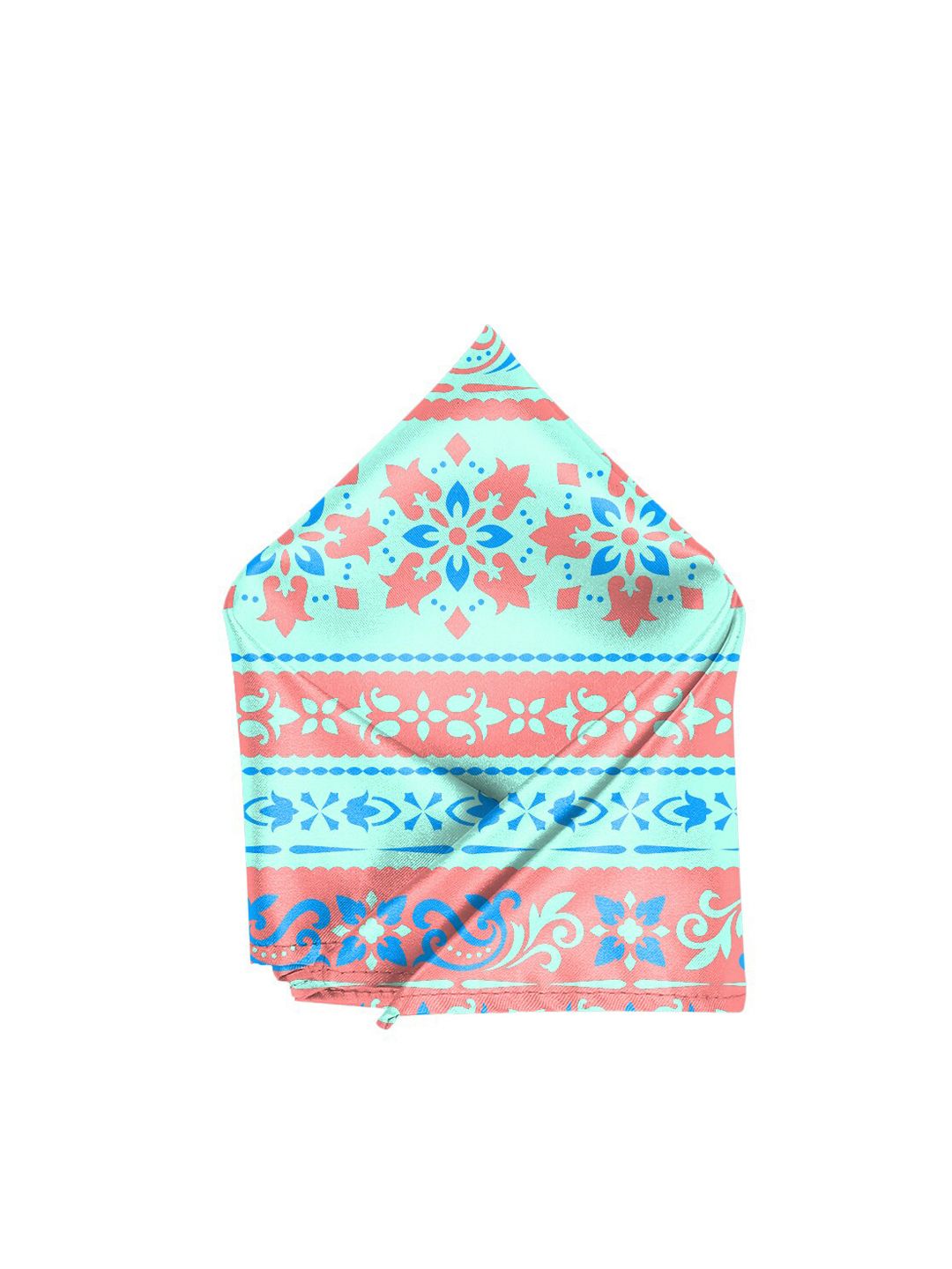 Blacksmith Men Blue Printed Pocket Squares-picture-19
