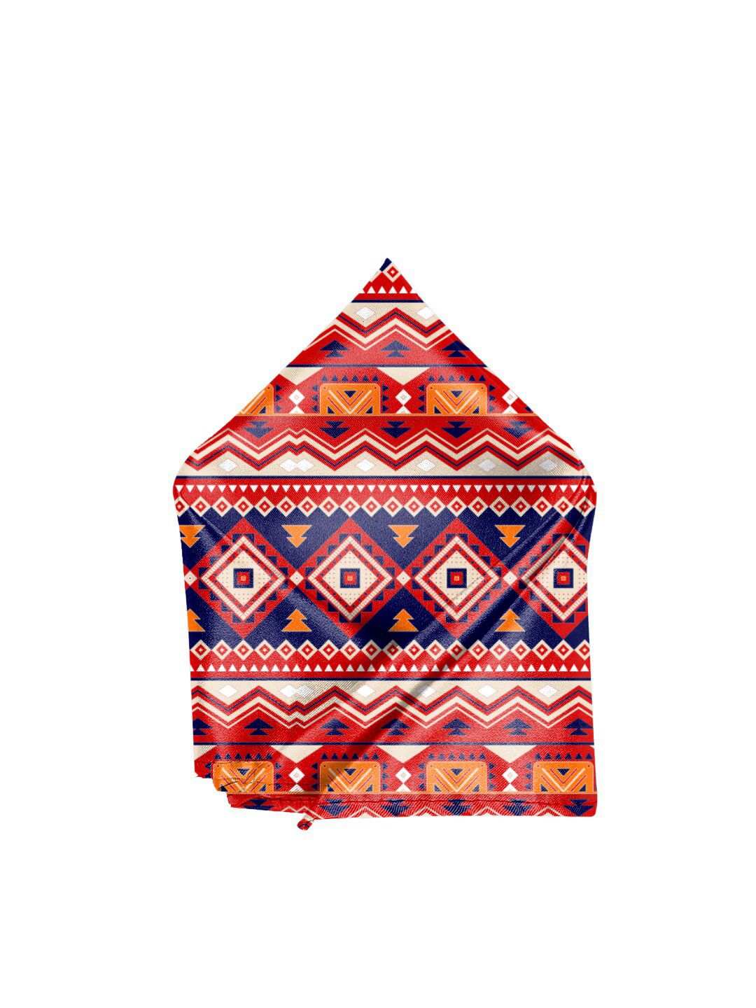 Blacksmith Men Red & Blue Printed Pure SatinPocket Squares-picture-16