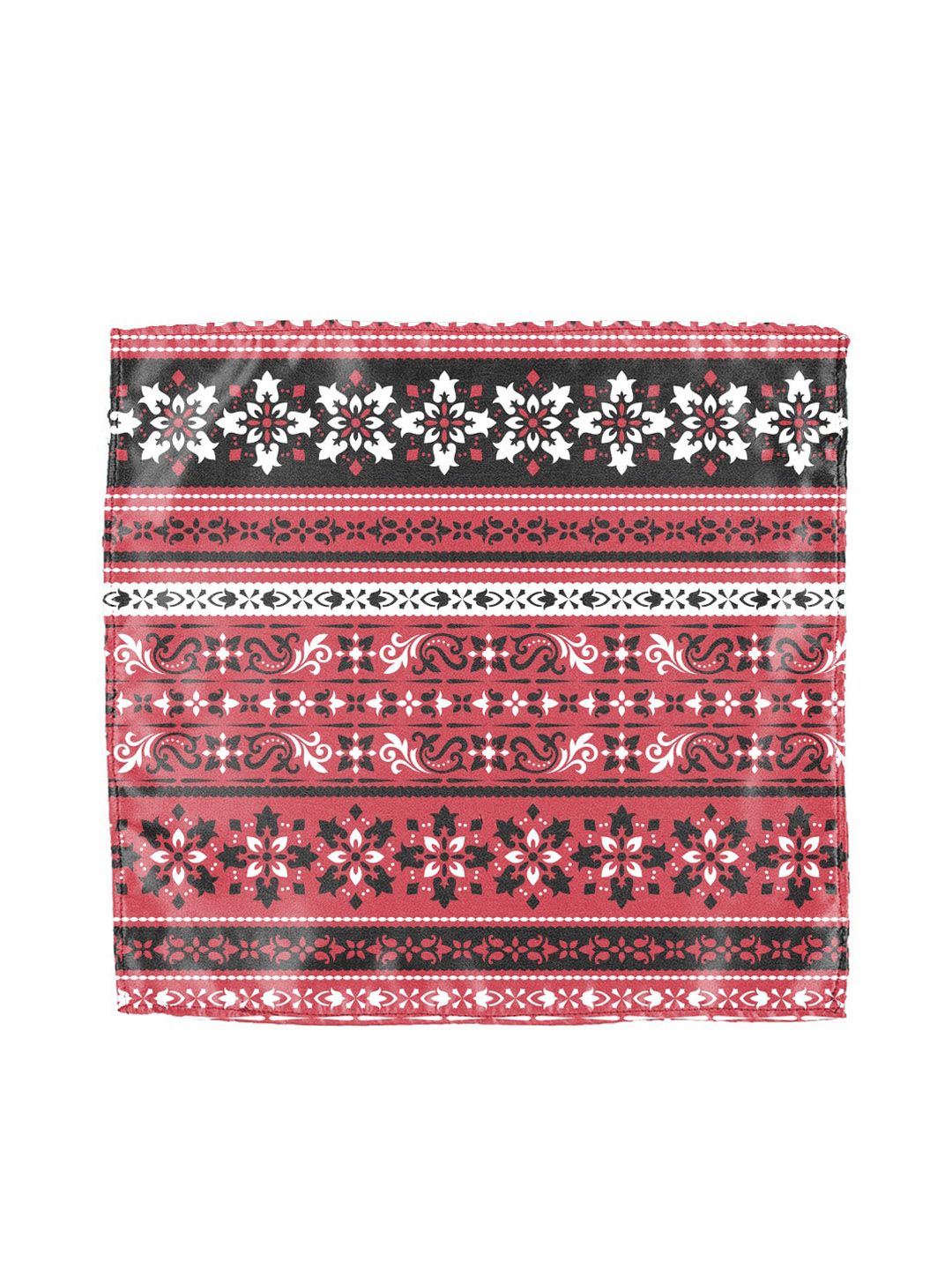 Blacksmith Men Maroon Printed Satin Pocket Squares-picture-53