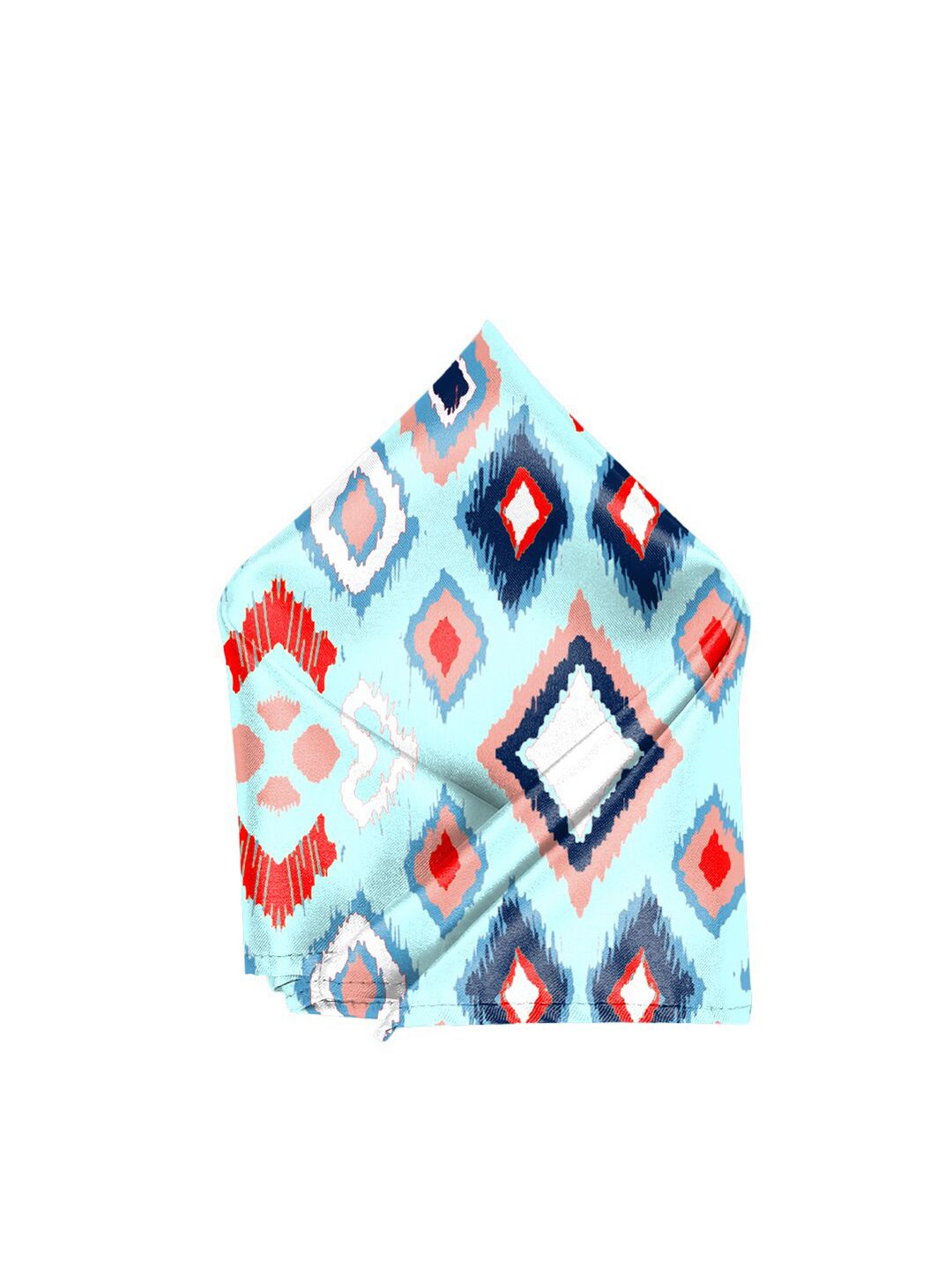 Blacksmith Men Blue & White Printed Pocket Squares-picture-13