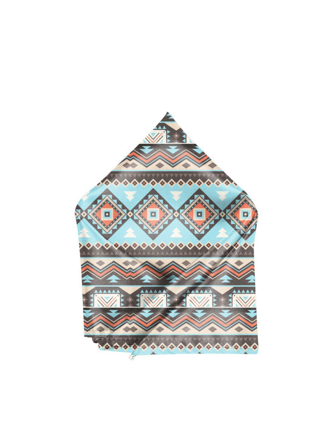 Blacksmith Men Brown & Blue Printed Pocket Square-picture-39
