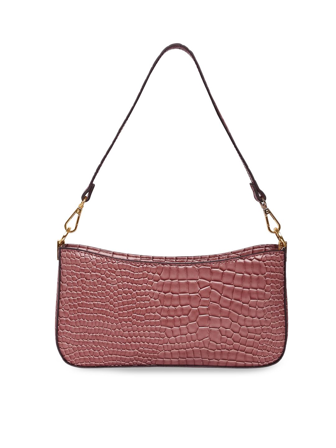 Accessorize London Women Faux Leather Croc Roxanne Baguette Shoulder Bag-picture-20