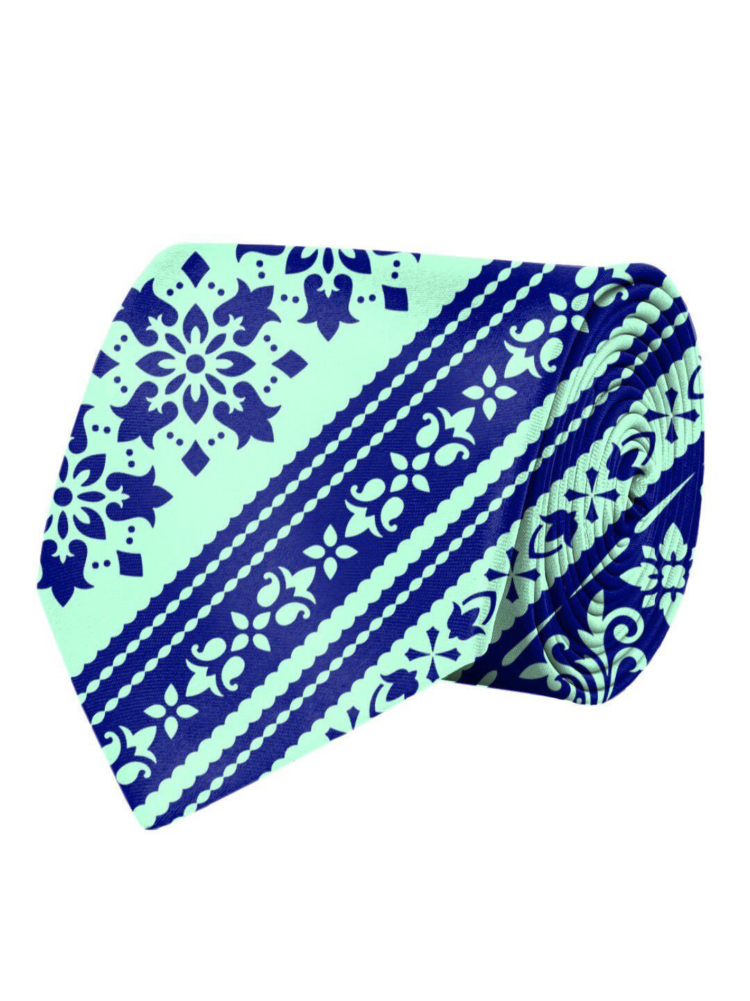 Blacksmith Men Blue Printed Broad Tie-picture-29