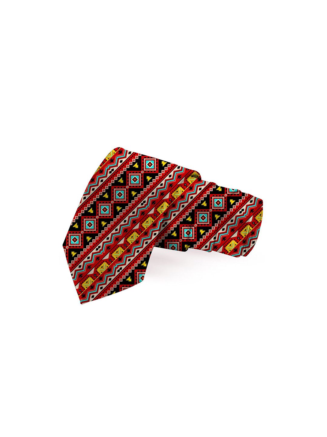 Blacksmith Men Red & Black Printed Broad Tie-picture-19