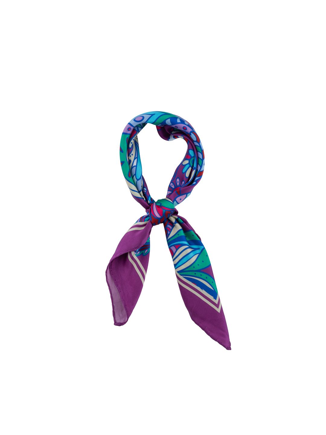 The Tie Hub Men Purple & Blue Printed Neckerchief-picture-26