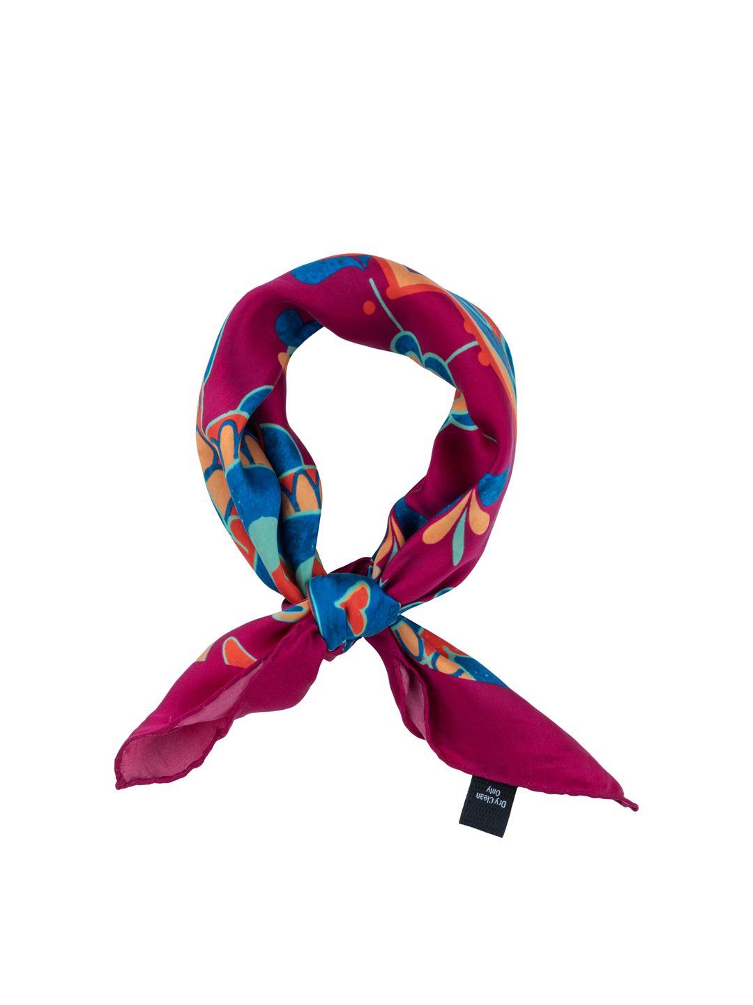 The Tie Hub Men Maroon & Blue Printed Scarf-image-19