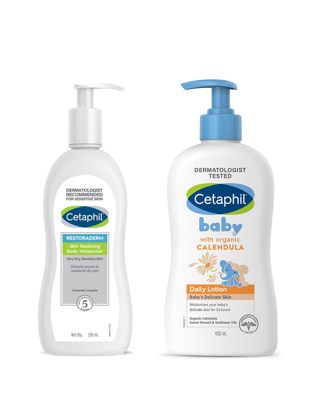 Cetaphil Combo of Restoraderm Body Moisturizer 295 ml & Baby Daily Lotion 400 ml-picture-16