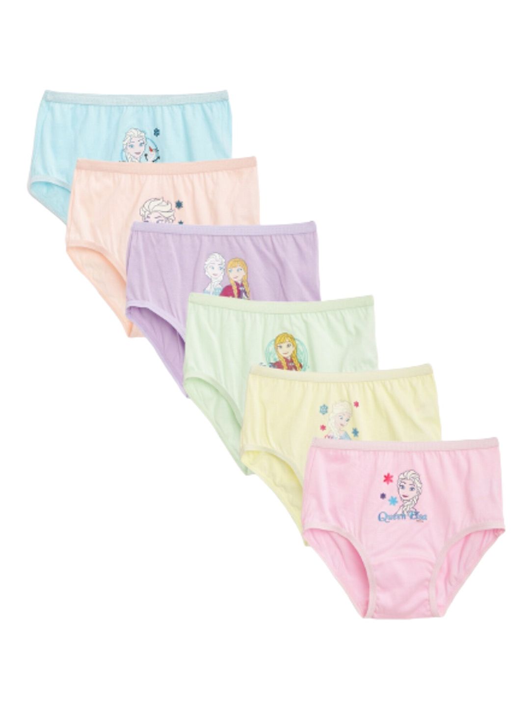 Bodycare Kids Girls Pack Of 6 Pink & Yellow Frozen Printed Hipster Briefs-picture-21