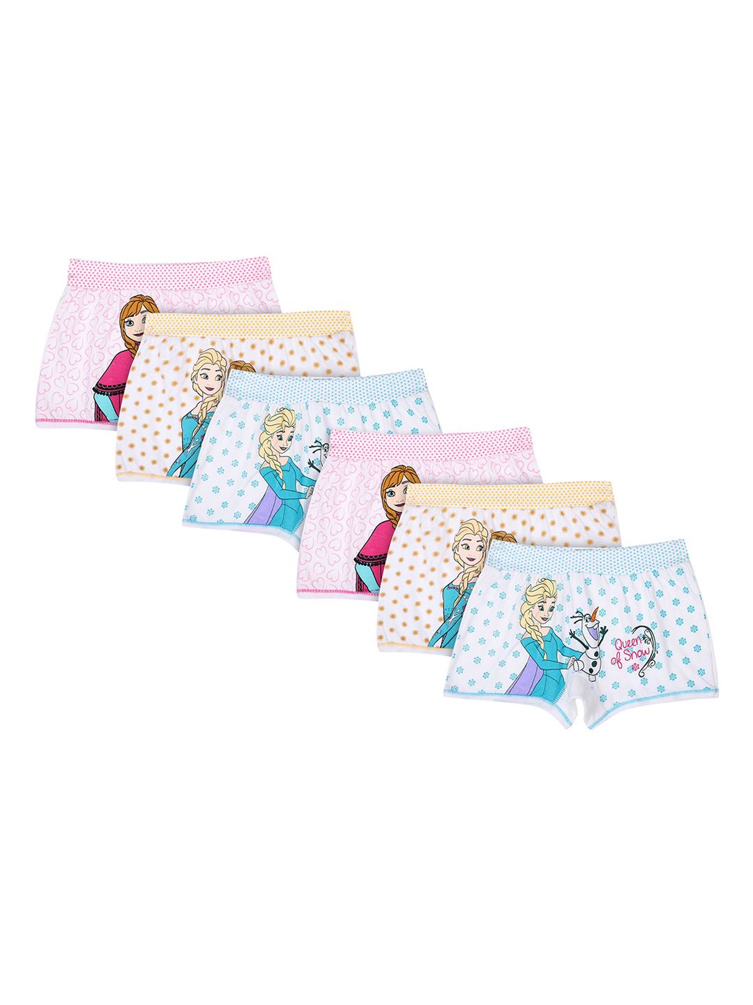 Bodycare Kids Pack Of 6 Assorted Frozen Cotton Basic Briefs-picture-33