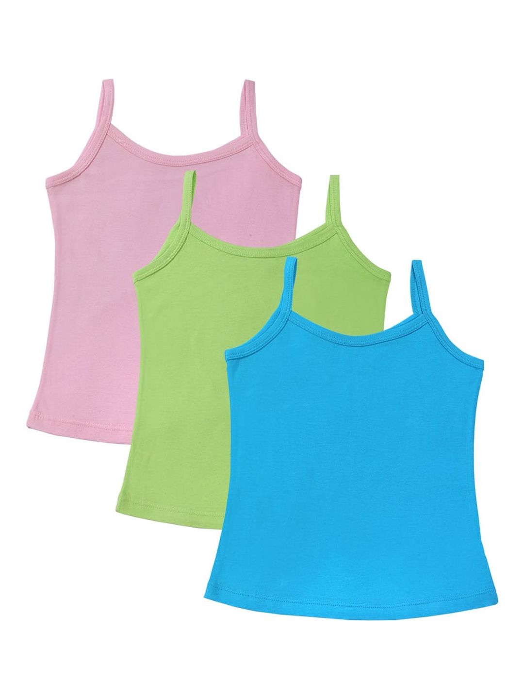 Bodycare Kids Girls Pack Of 3 Assorted Cotton Innerwear Vests-picture-28
