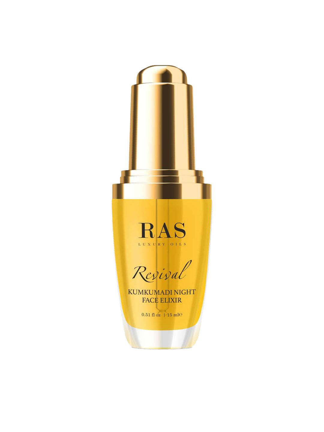 RAS LUXURY OILS Revival Kumkumadi Night Face Elixir with Olive Squalene - 15ml-picture-30