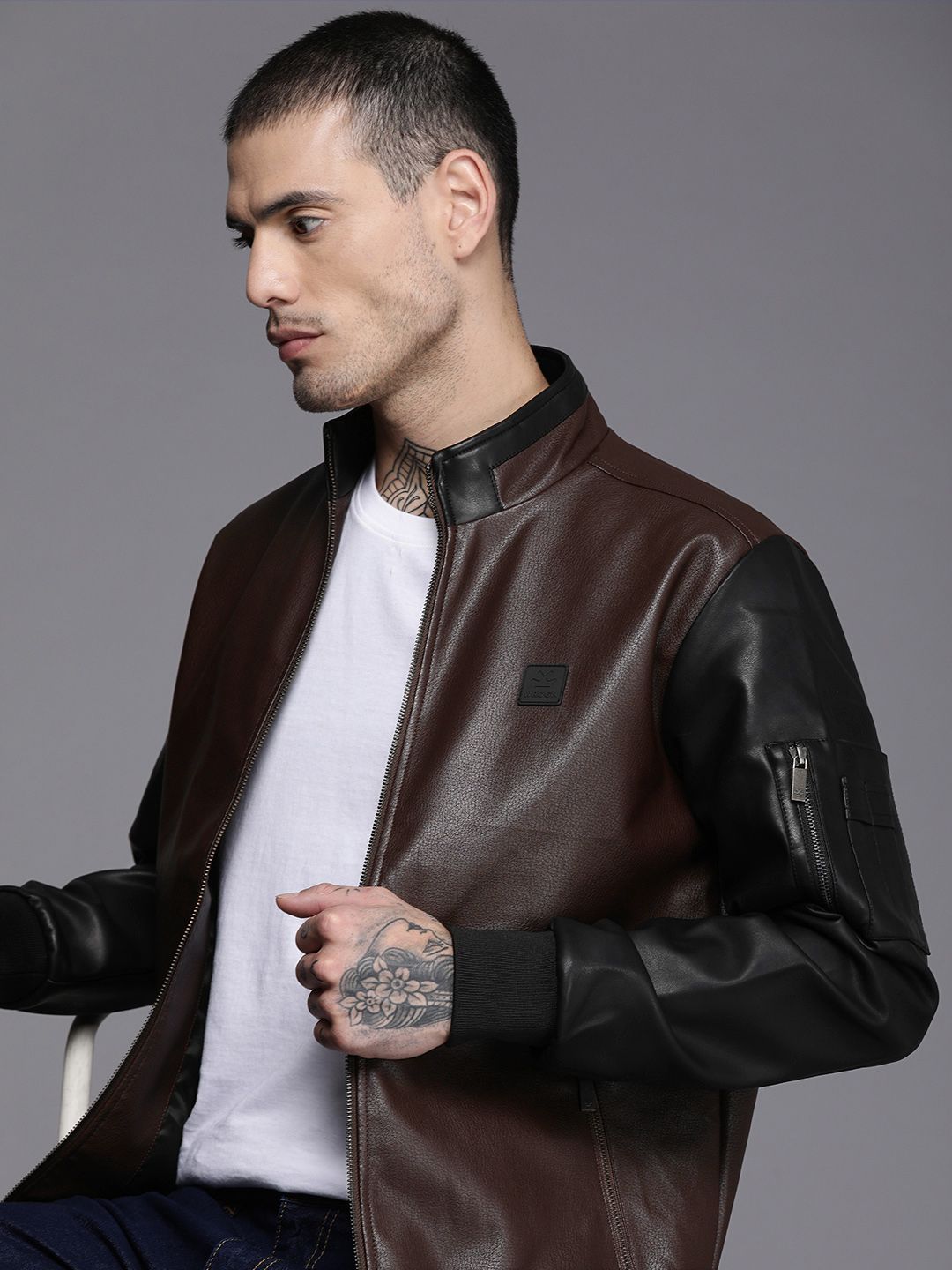 Wrogn on sale biker jacket