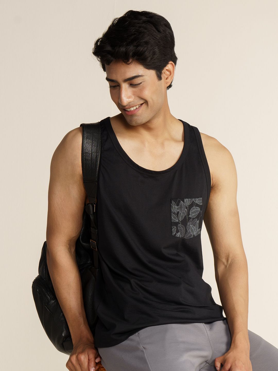 DaMENSCH NEO-Cool Pure Cotton Regular Fit Tank Lounge T-shirt-picture-22