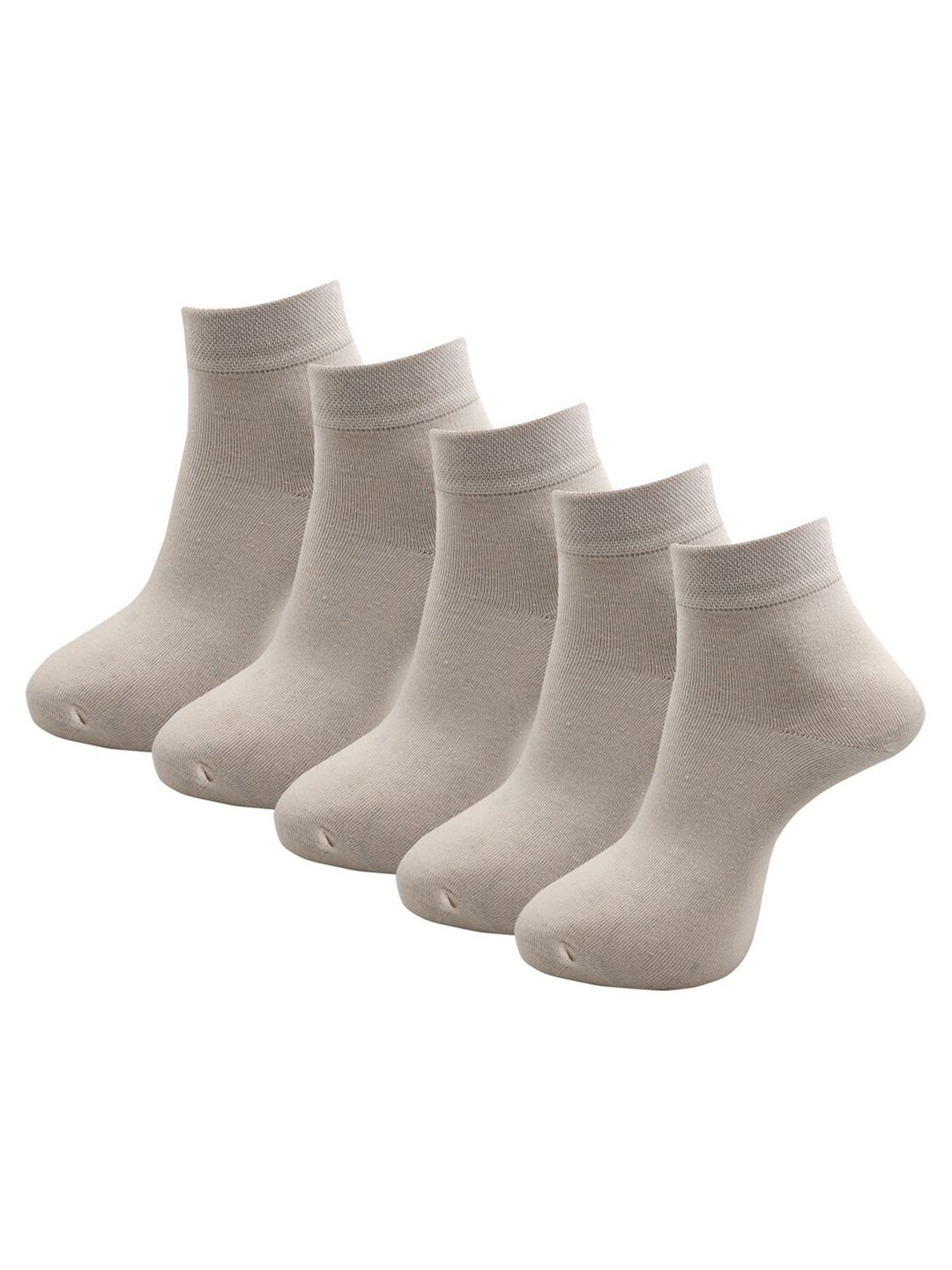 RC. ROYAL CLASS Men Beige Pack Of 5 Ankle Length Socks-picture-18