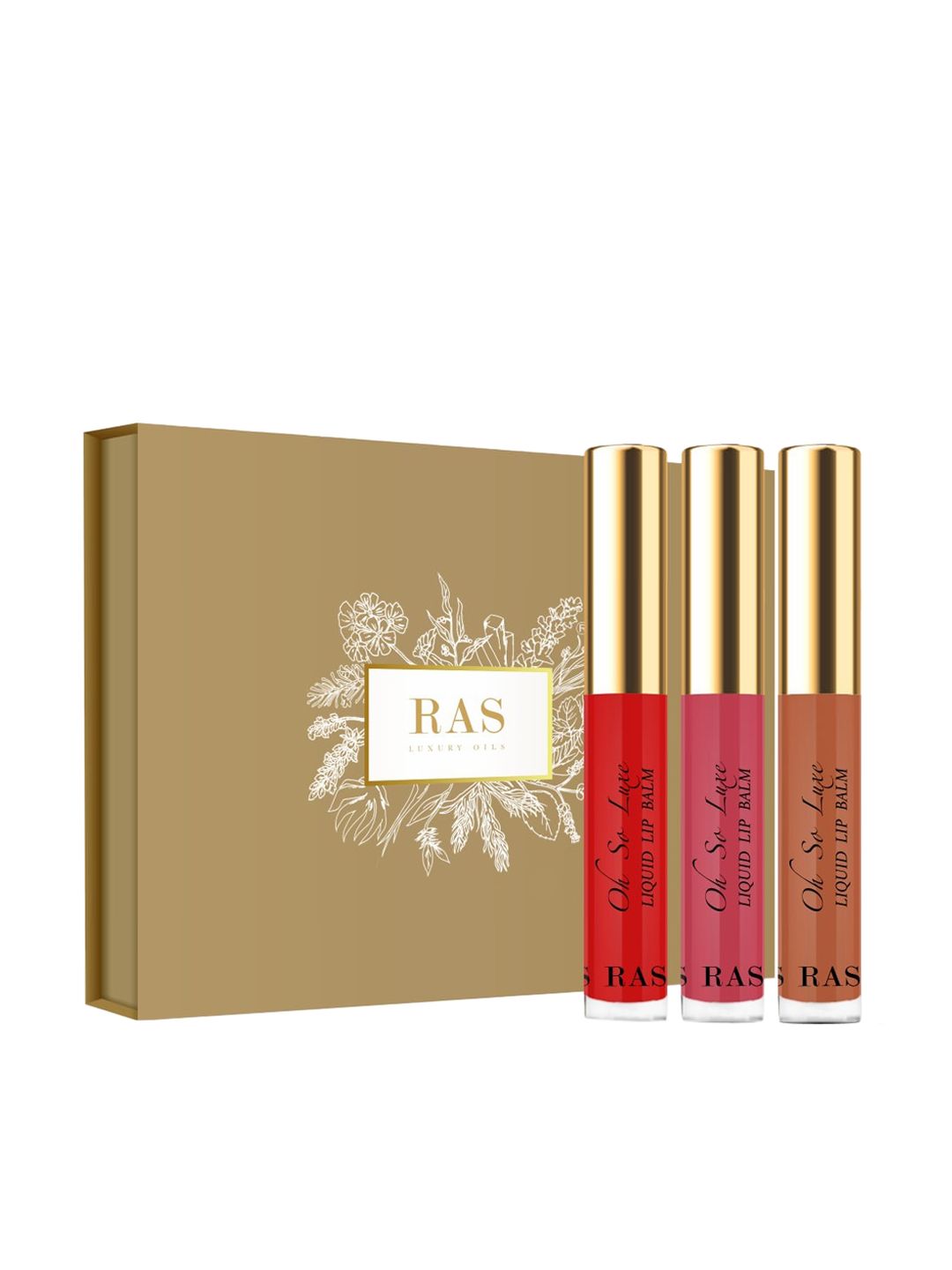 RAS LUXURY OILS Oh-So-Luxe Originals Tinted Liquid Lip Balm Trio Set - 3.2 ml each-image-4