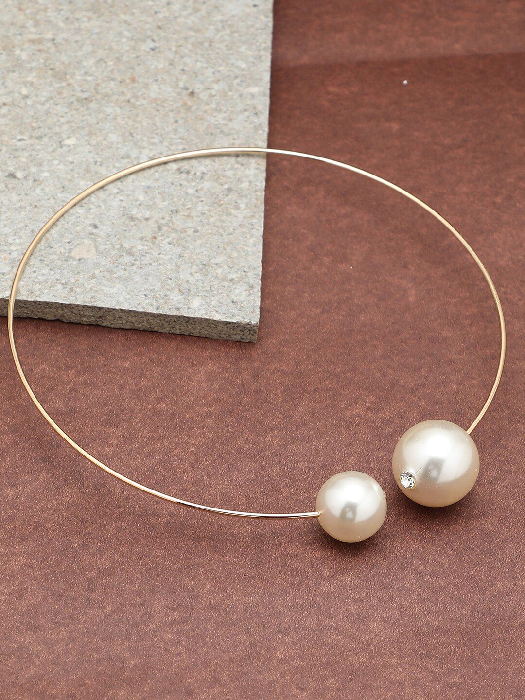 SOHI Women Gold-Toned & White Gold-Plated Necklace-picture-28