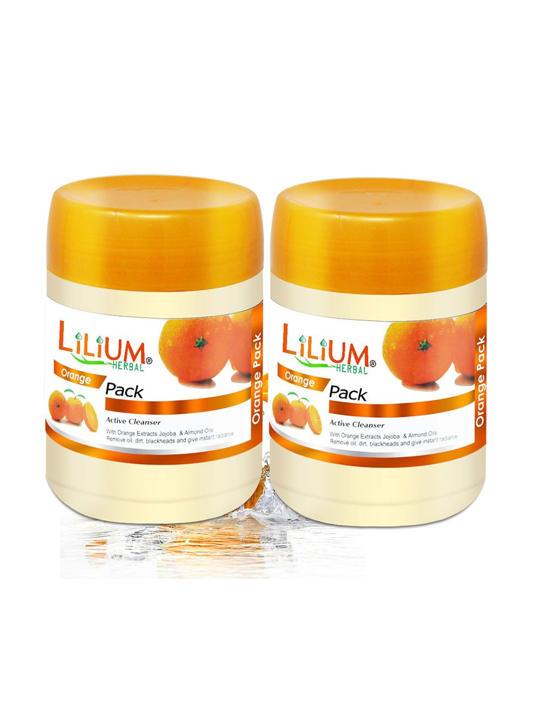 Lilium Pack of 2 Orange Face Packs With Fruit Extract-image-49