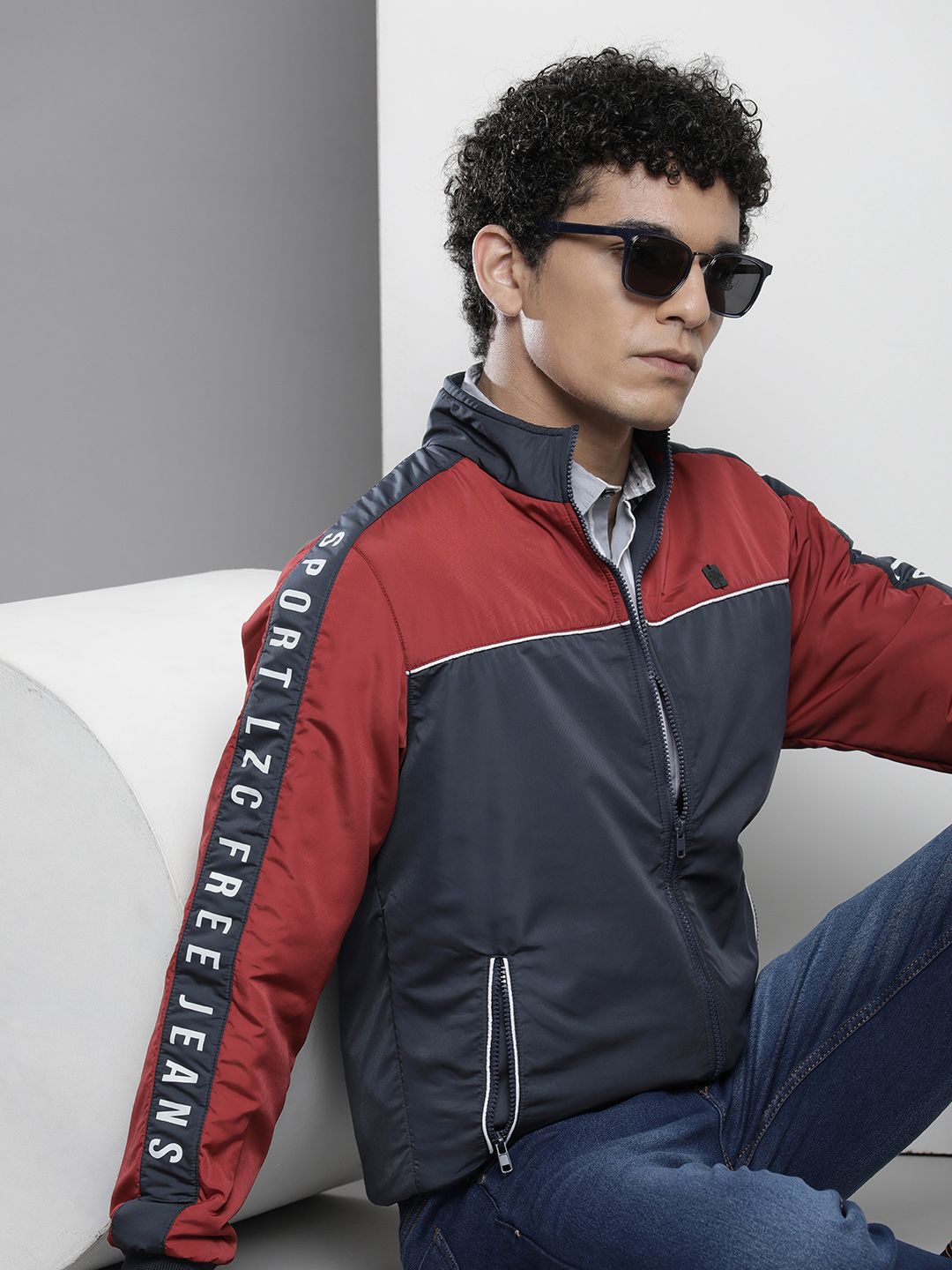 The Indian Garage Co Men Colourblocked Open Front Jacket-picture-18