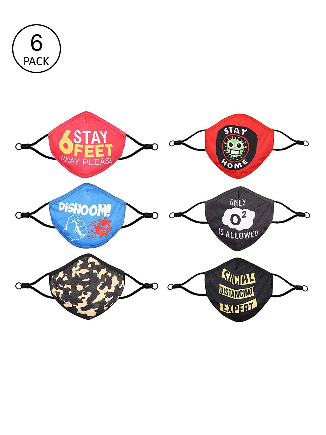 Bodycare Kids Assorted Printed Cotton Outdoor Face Masks-picture-36