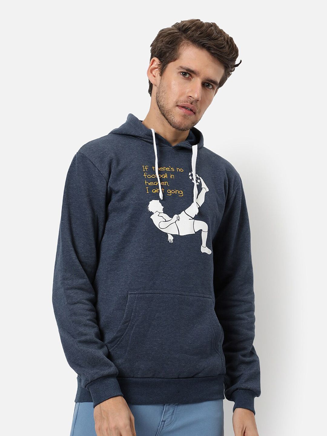 CAHOOT Men Blue Printed Hooded Sweatshirt-picture-34
