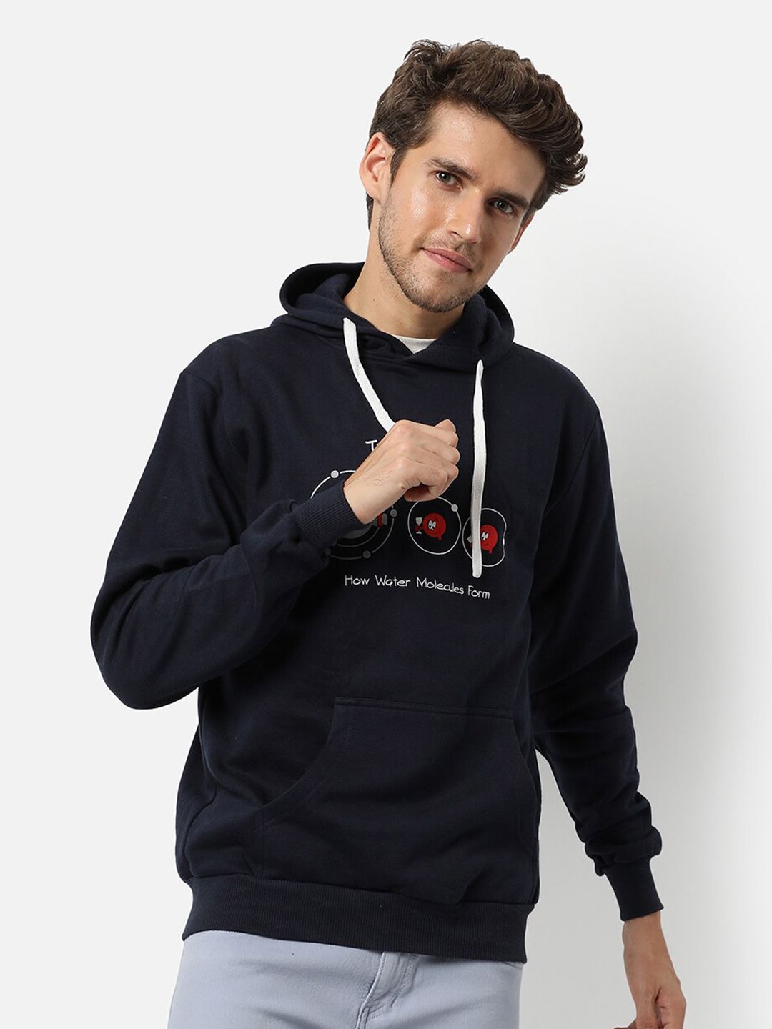 cahoot Campus Sutra Men Blue Printed Hooded Sweatshirt-picture-28