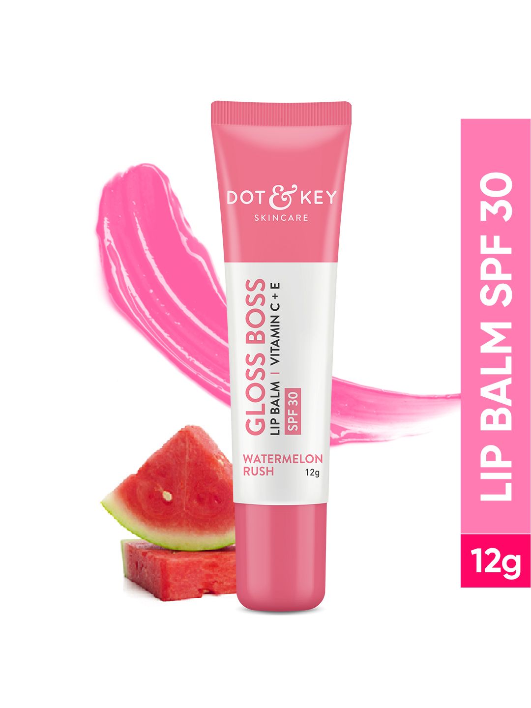 DOT & KEY Gloss Boss Vitamin C+E Tinted Lip Balm with SPF 30 12 g - Watermelon Rush-image-10