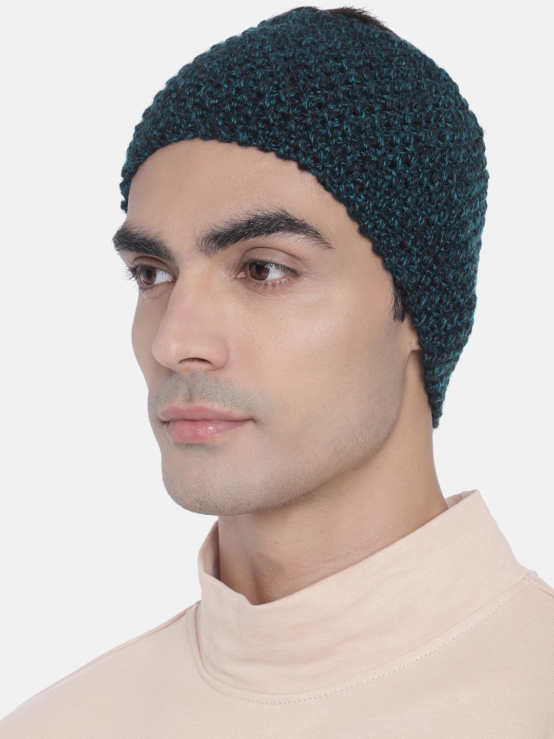 Magic Needles Men Blue & Black Knitted Headband-picture-18