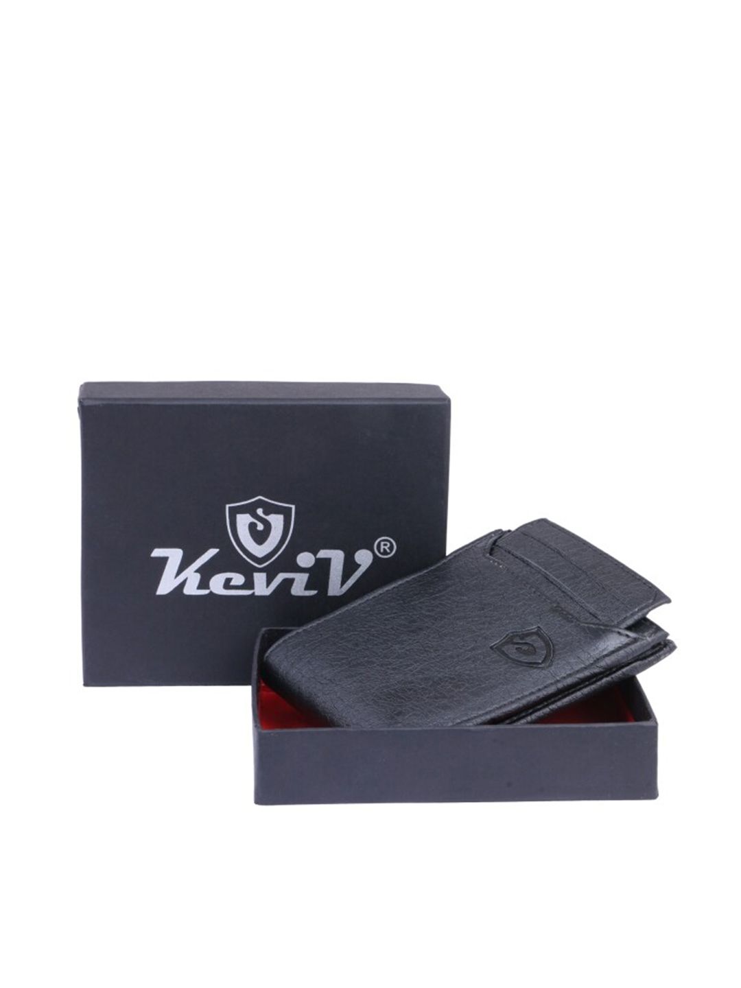 Keviv Men Black Leather Two Fold Wallet-picture-16