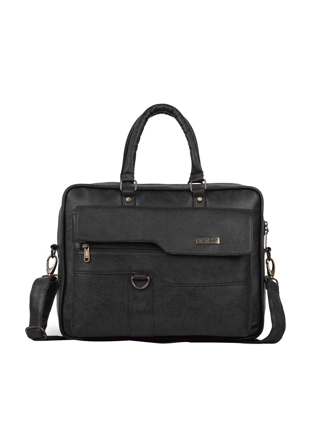 Veneer Unisex Black Laptop Bag-picture-34